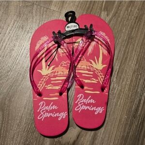 Palm Springs Pink Flip Flops